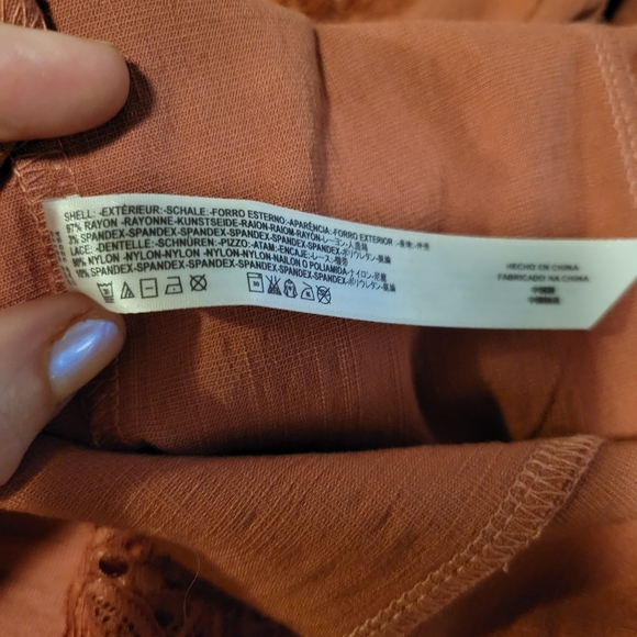 INTAMATELY FREE PEOPLE Eyes on You Bodycon Mini Dress Terra Cotta - Picture 10 of 12